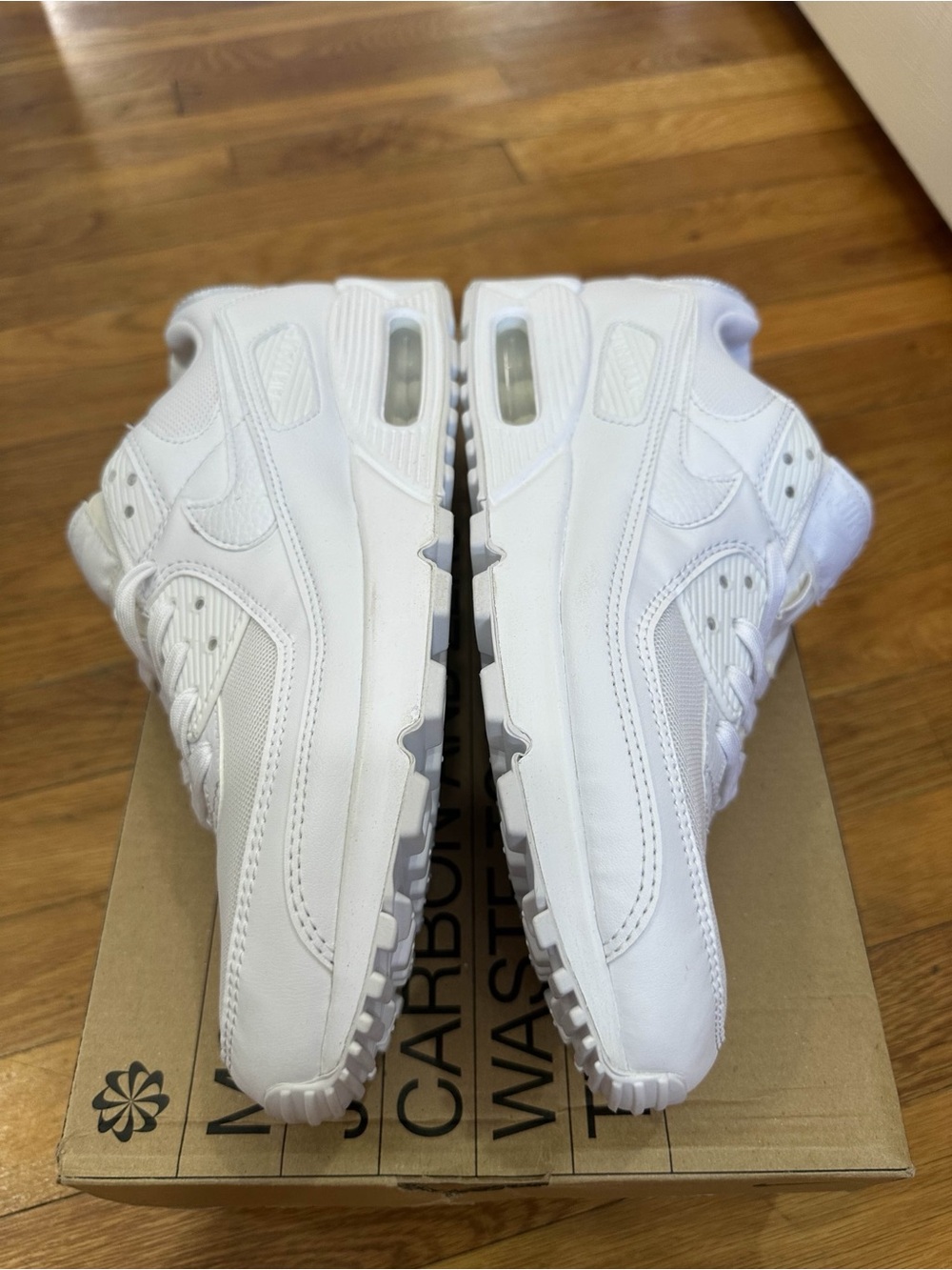 *New with Defects* Nike Air Max 90 Women White (DH8010-100) Size 11W - Picture 9 of 12